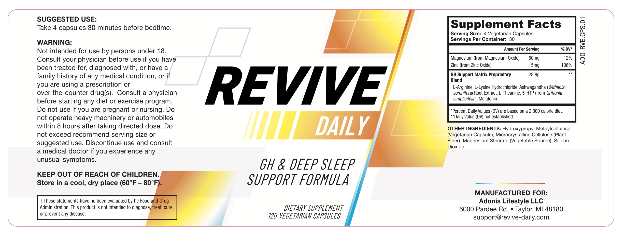 Revive Daily supplement